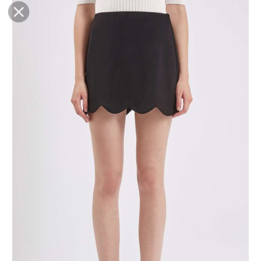 TopShop scallop mini skirt